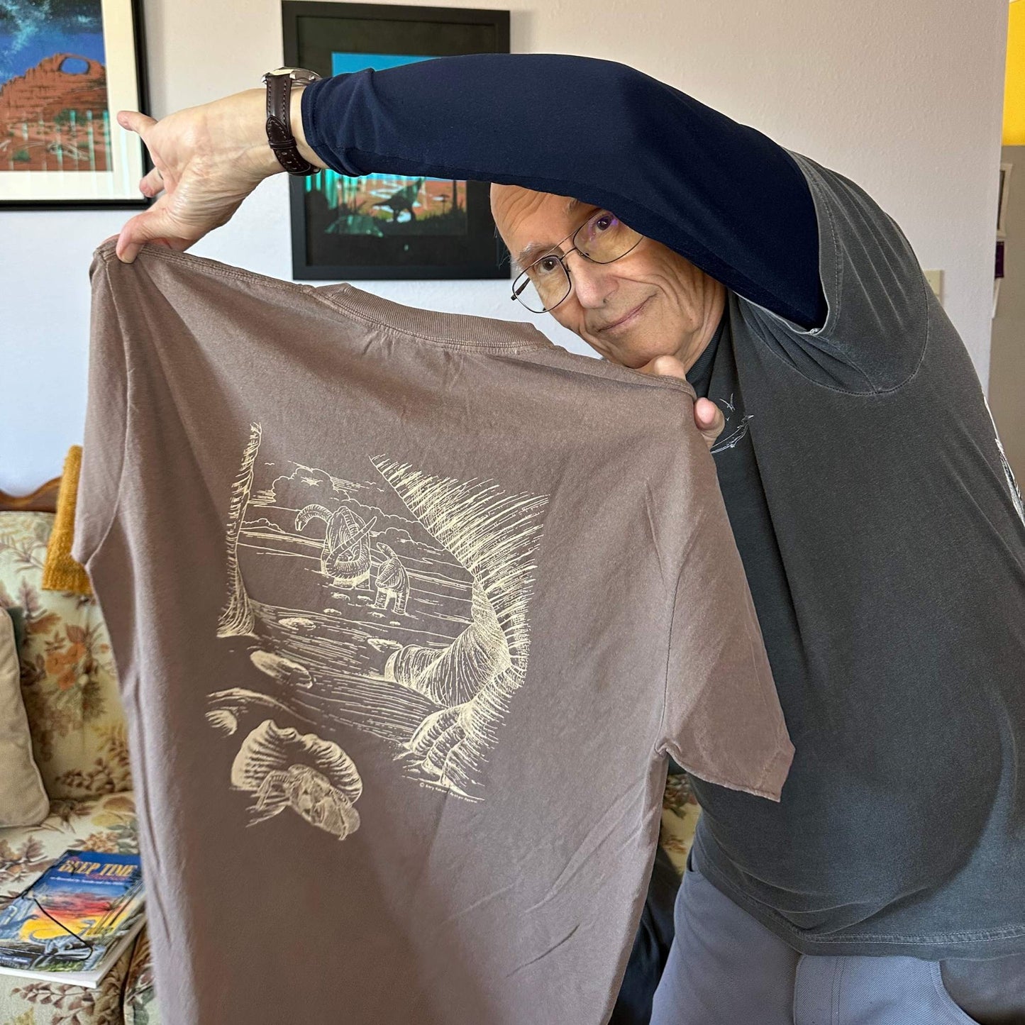 Sauropod Walk Tshirt by Gary