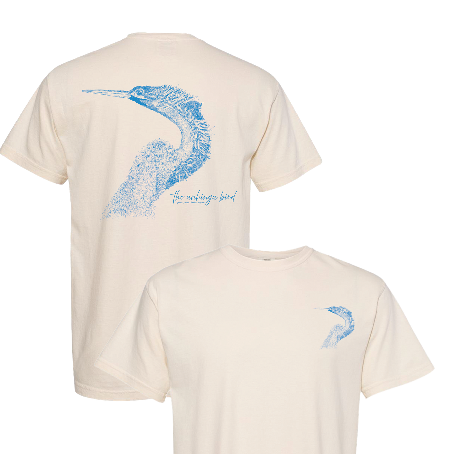 The Anhinga Bird Tshirt by Reno