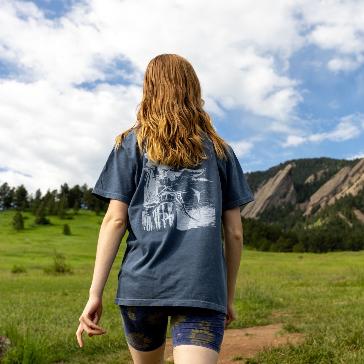 Busy Seaway Skies Tshirt by Gary
