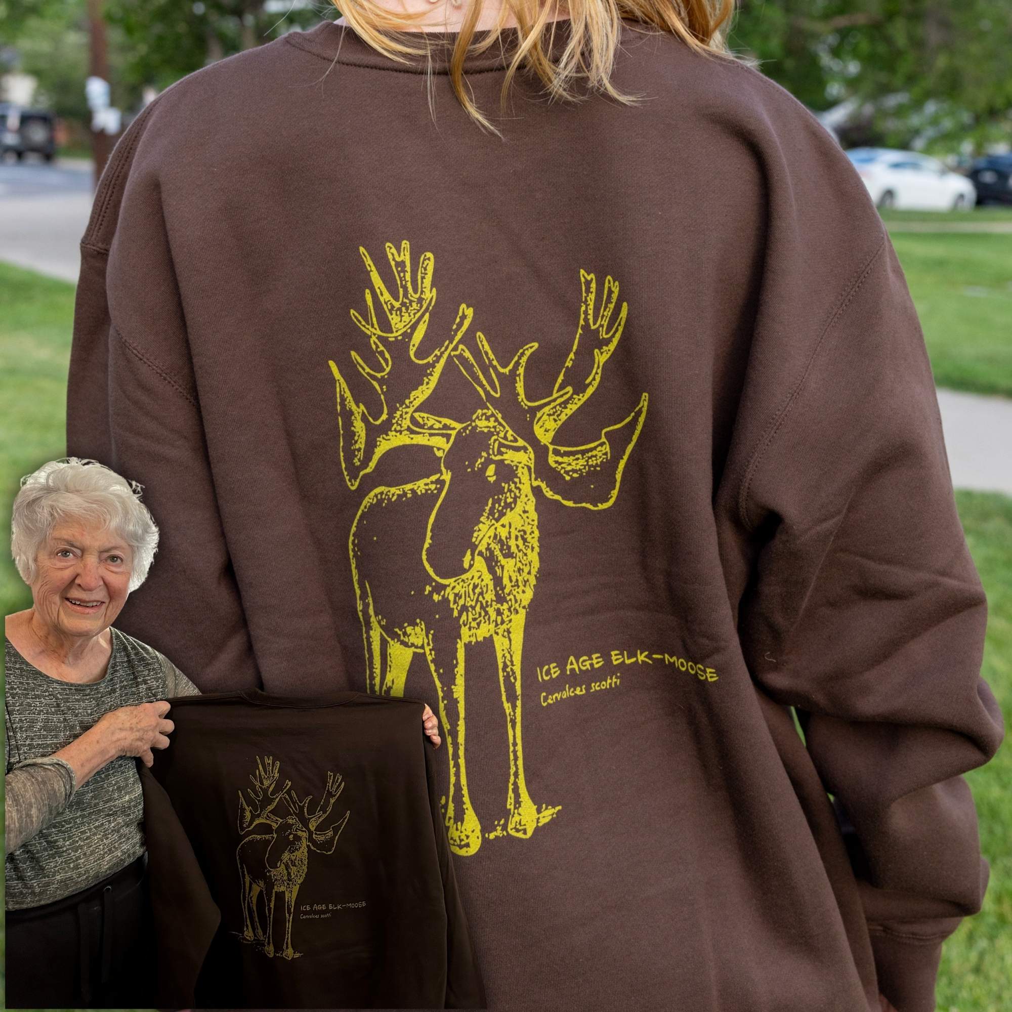 Ice Age Elk-Moose Sweatshirt by Judy
