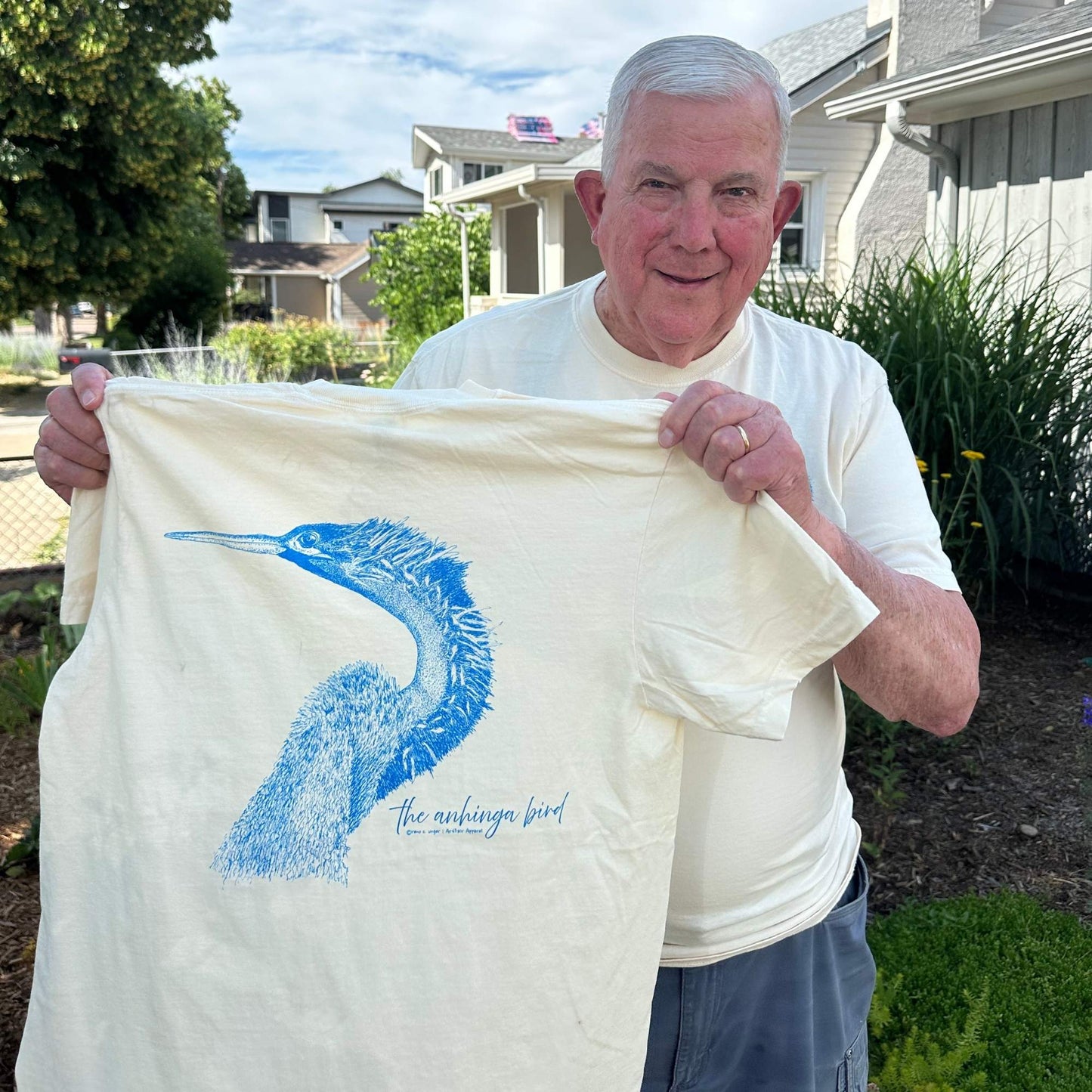 The Anhinga Bird Tshirt by Reno