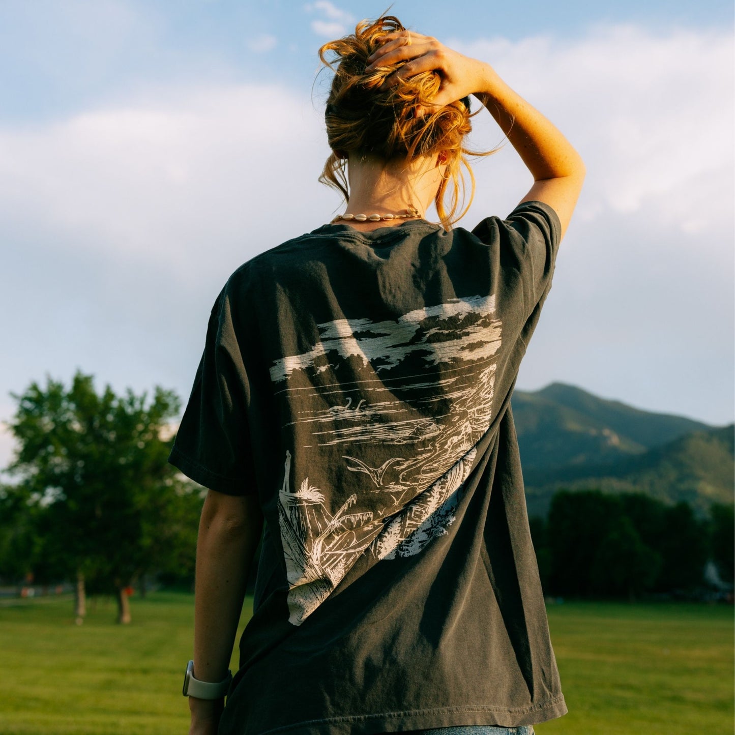 Dinosaur Beach Tshirt by Gary