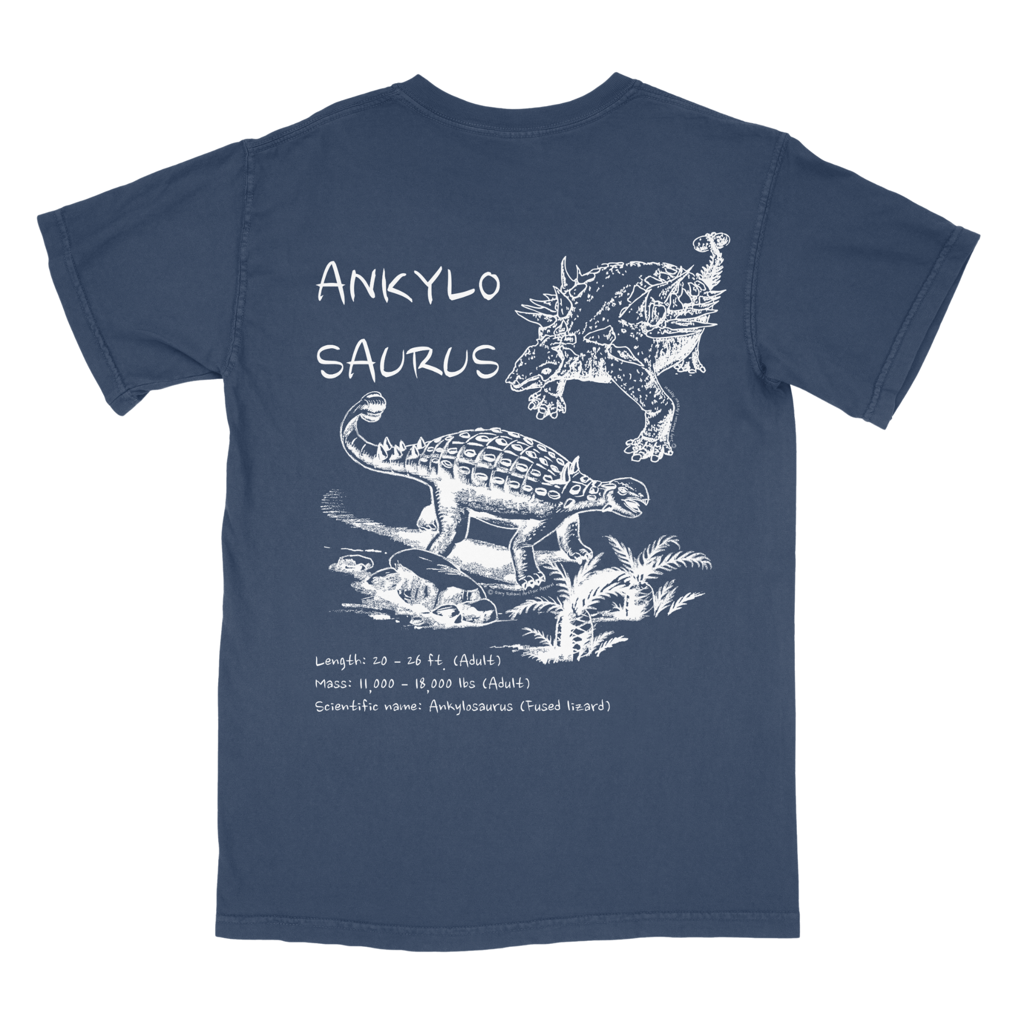 *LIMITED EDITION* Ankylosaurus Tee (dark mode)
