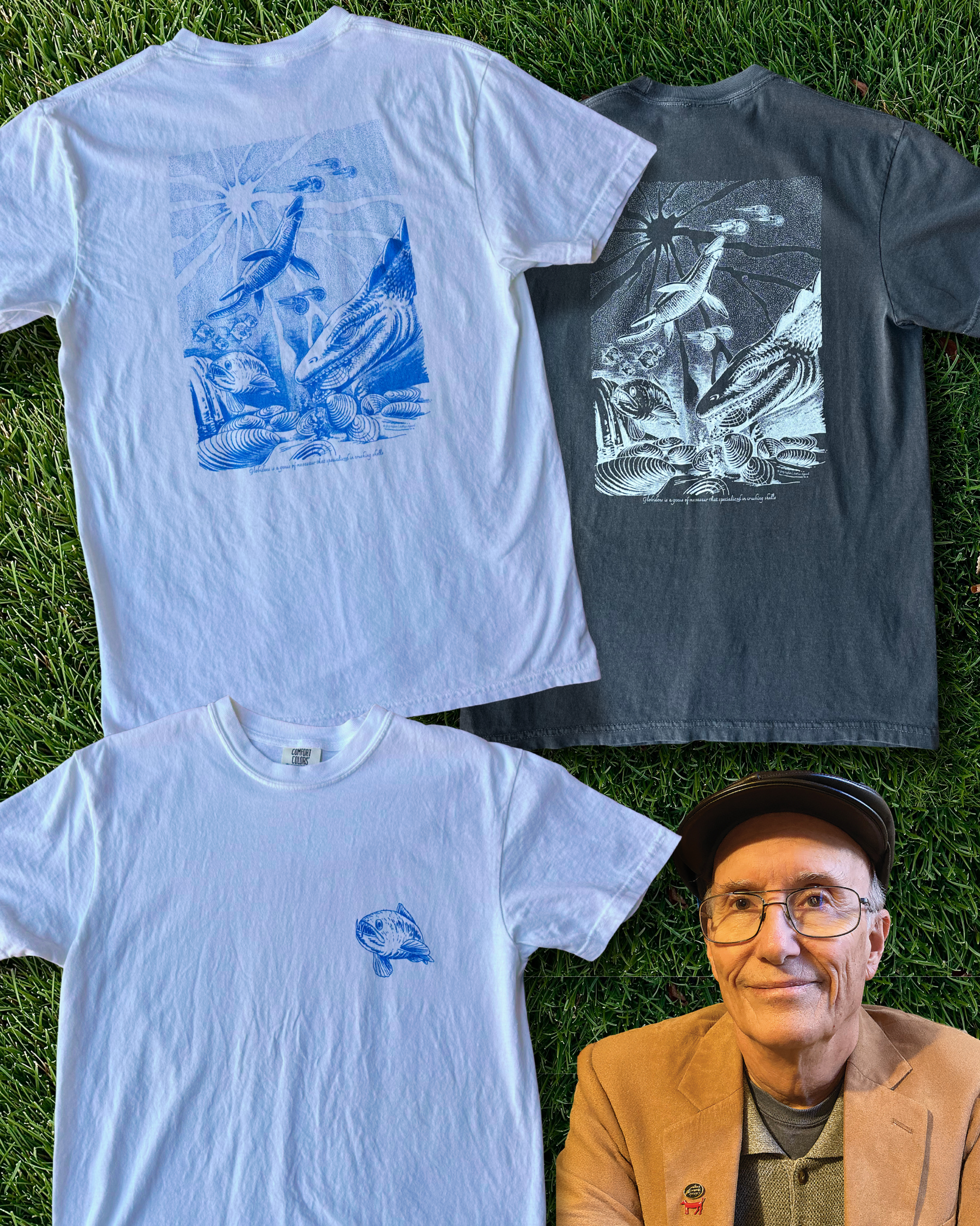 *LIMITED EDITION* Gary's Shell-Crushing Mosasaur Tshirt