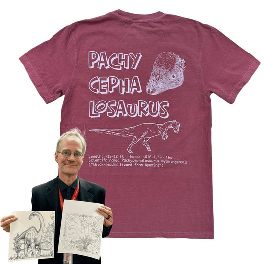 Pachycephalosaurus Tee by Russell - ArtFair Apparel