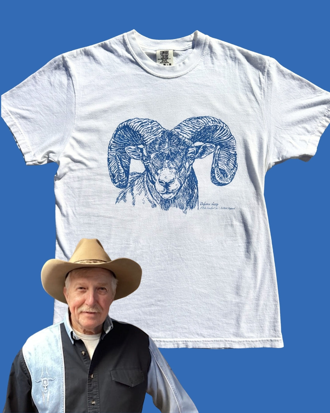 The Bighorn Sheep Tee by Dale *LIMITED EDITION TEE #021* (made to order, shipping out mid to late August)
