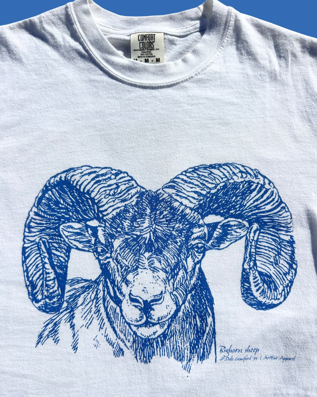 The Bighorn Sheep Tee by Dale *LIMITED EDITION TEE #021* (made to order, shipping out mid to late August)