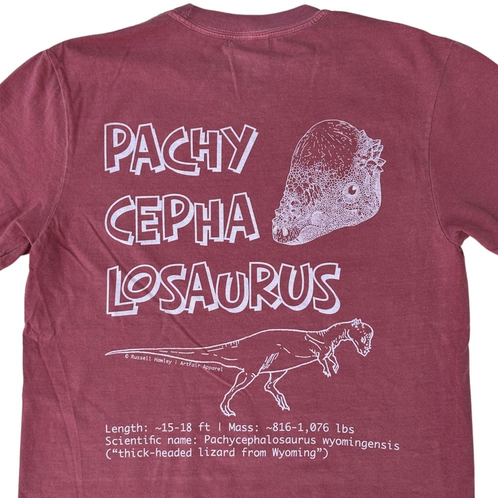 Pachycephalosaurus Tee by Russell - ArtFair Apparel
