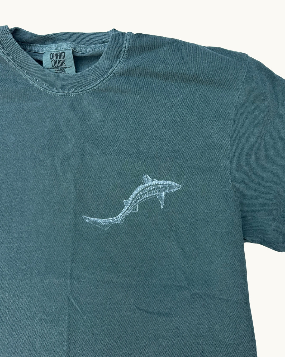 Prehistoric Shark Tshirt by Russell *LIMITED EDITION TEE #022* (made to order, shipping out late Aug to early Sept)