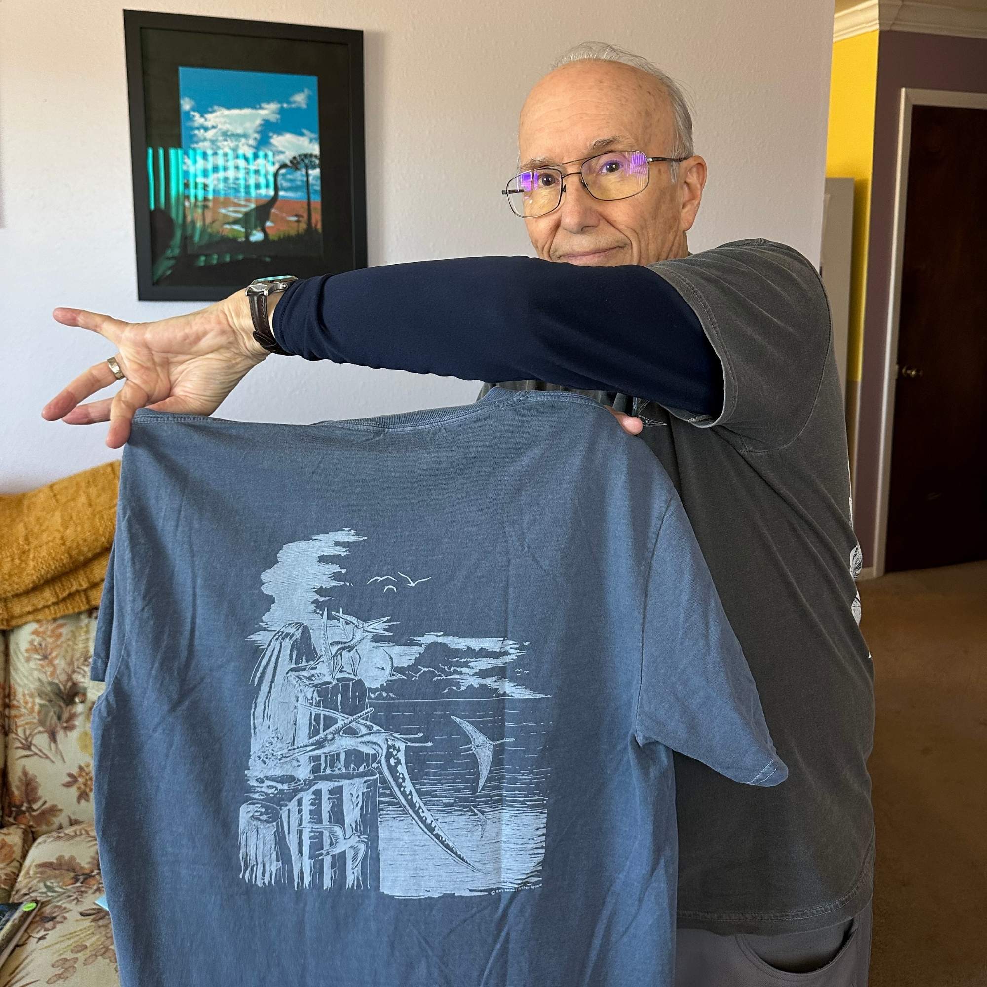 Busy Seaway Skies Tshirt by Gary