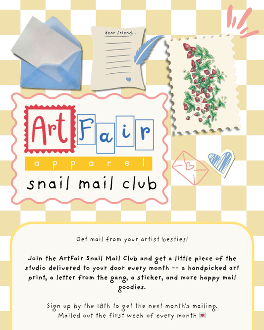 ArtFair Snail Mail Club <3 (US only for now) - ArtFair Apparel