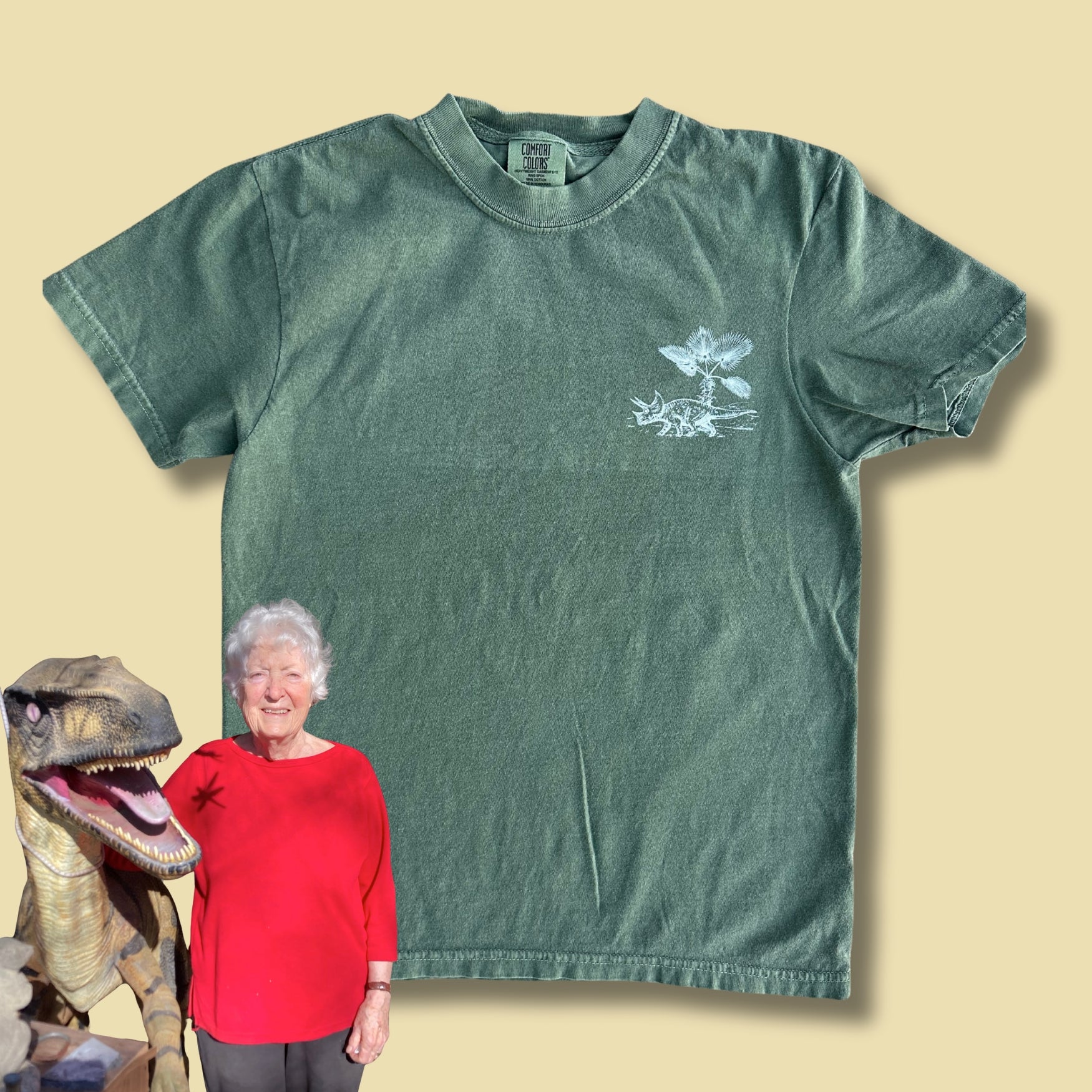 Triceratops Tee by Judy Peterson