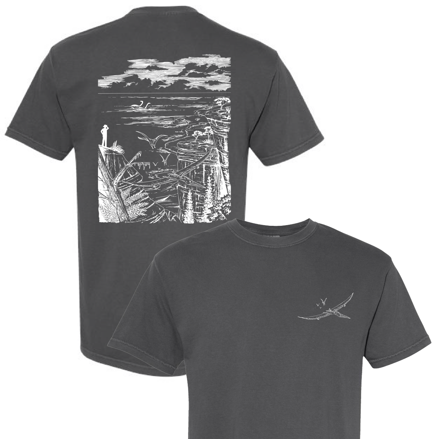 Dinosaur Beach Tshirt by Gary