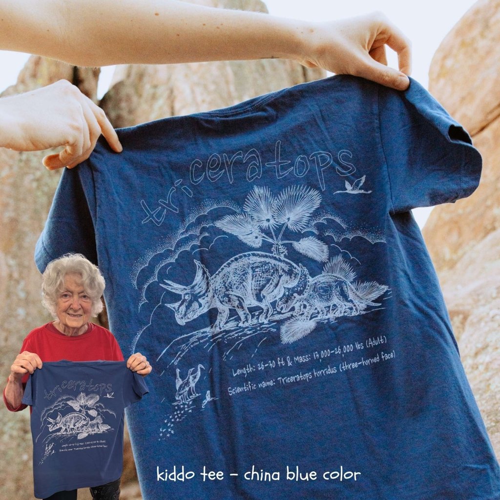 Triceratops Tee by Judy Peterson - ArtFair Apparel
