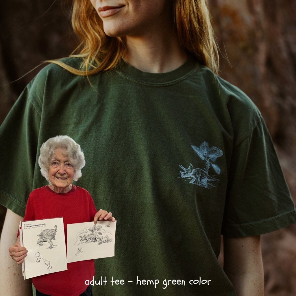 Triceratops Tee by Judy Peterson - ArtFair Apparel