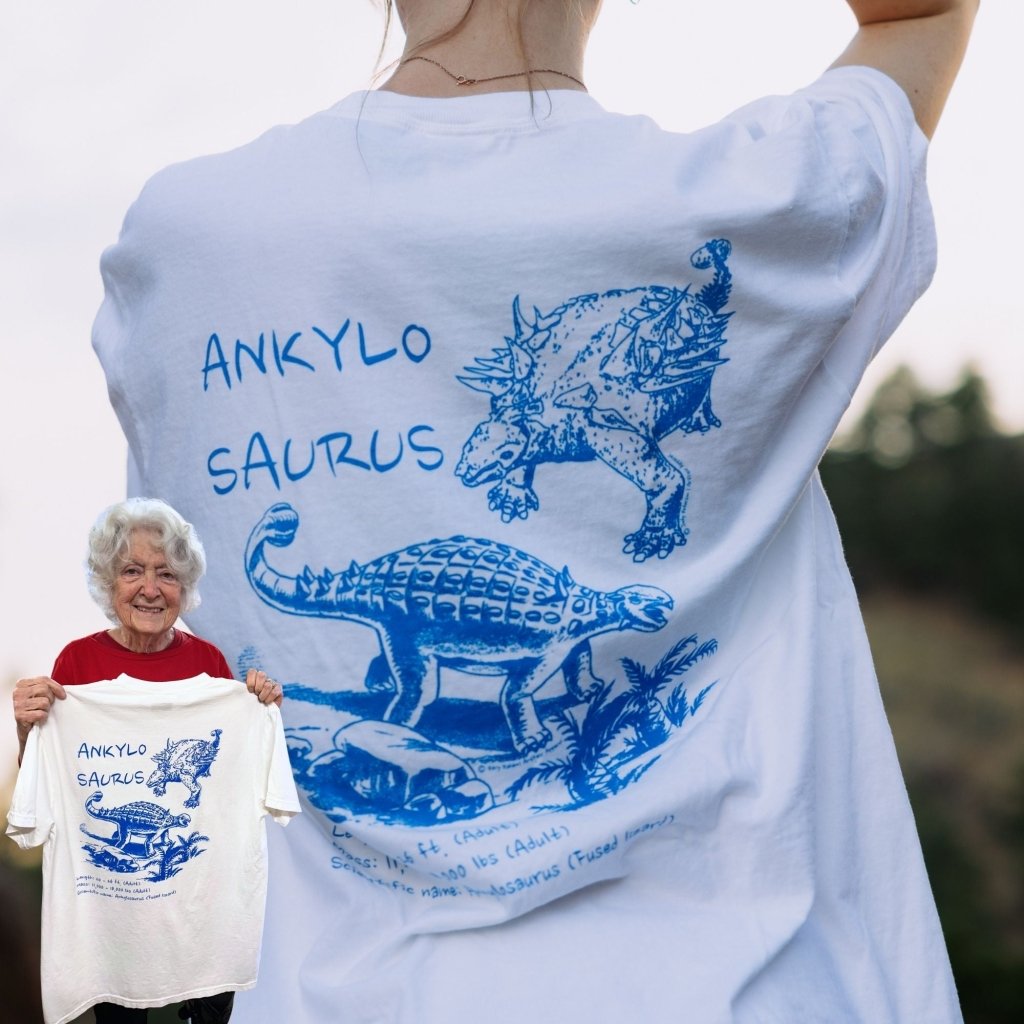 Ankylosaurus Tshirt by Judy & Gary - ArtFair Apparel
