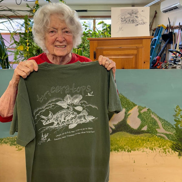 Triceratops Tee by Judy Peterson – ArtFair Apparel