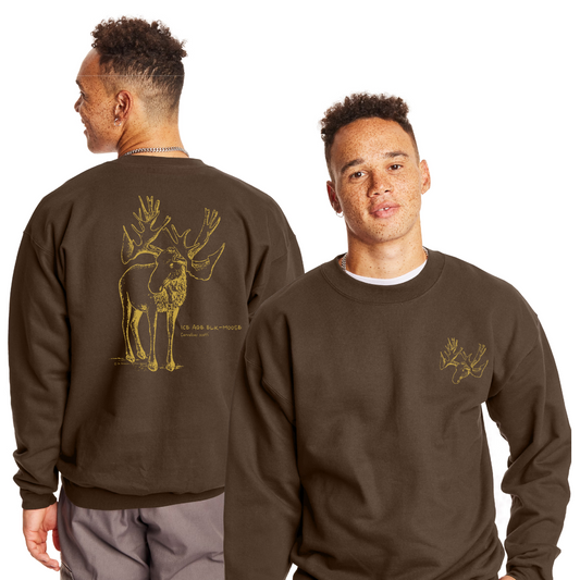 Ice Age Elk-Moose Sweatshirt by Judy