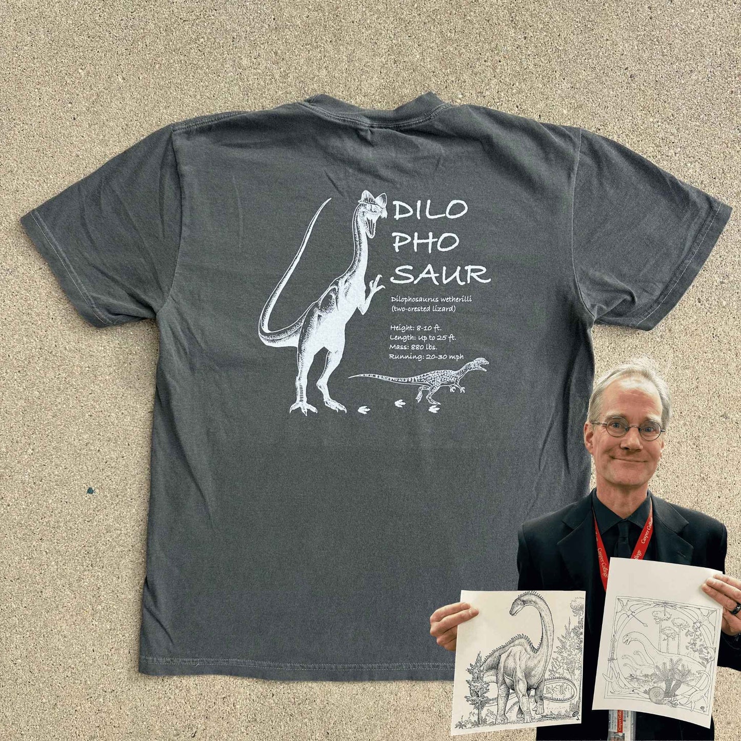 Dilophosaur Tshirt by Russell