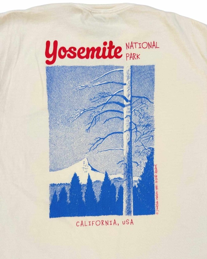 Yosemite National Park Tee by Jonathan *LIMITED EDITION TEE 024* (made to order, shipping out mid to late October) - ArtFair Apparel