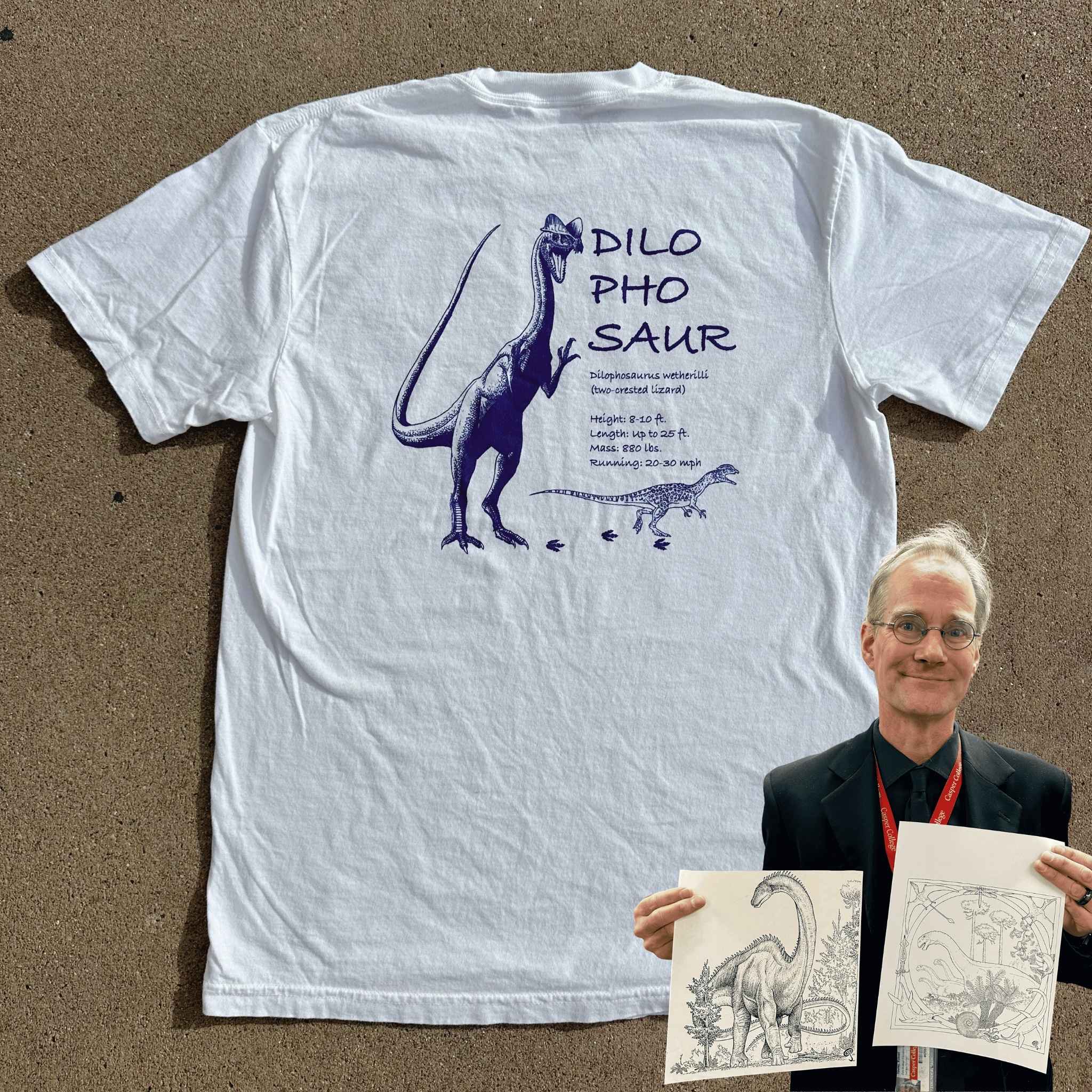 Dilophosaur Tshirt by Russell