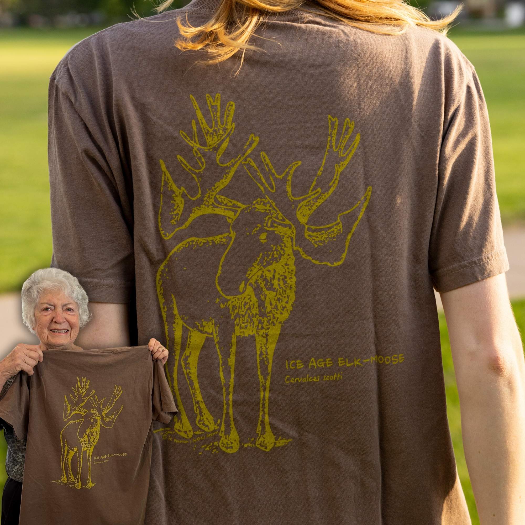 Ice Age Elk-Moose Tshirt by Judy