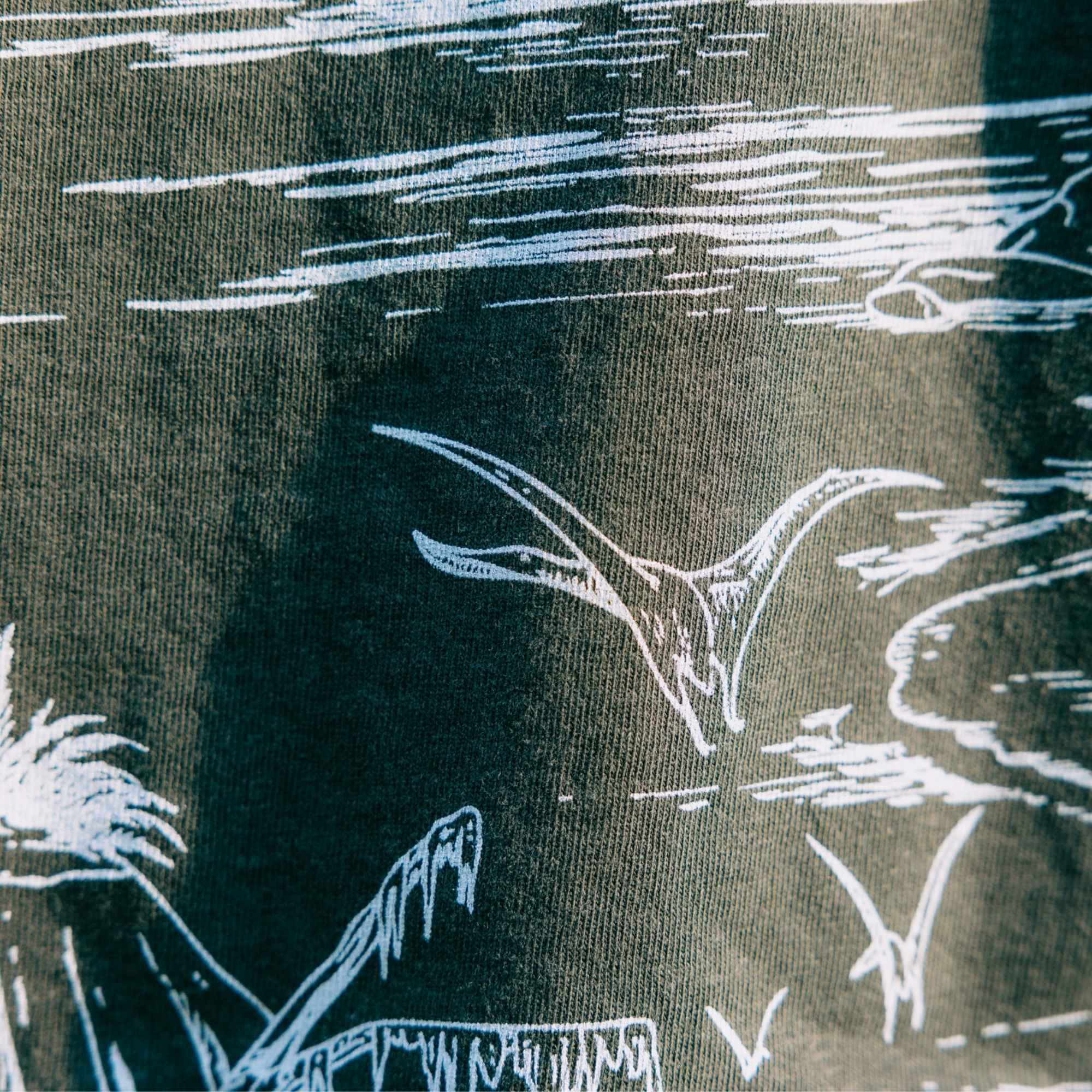 Dinosaur Beach Tshirt by Gary