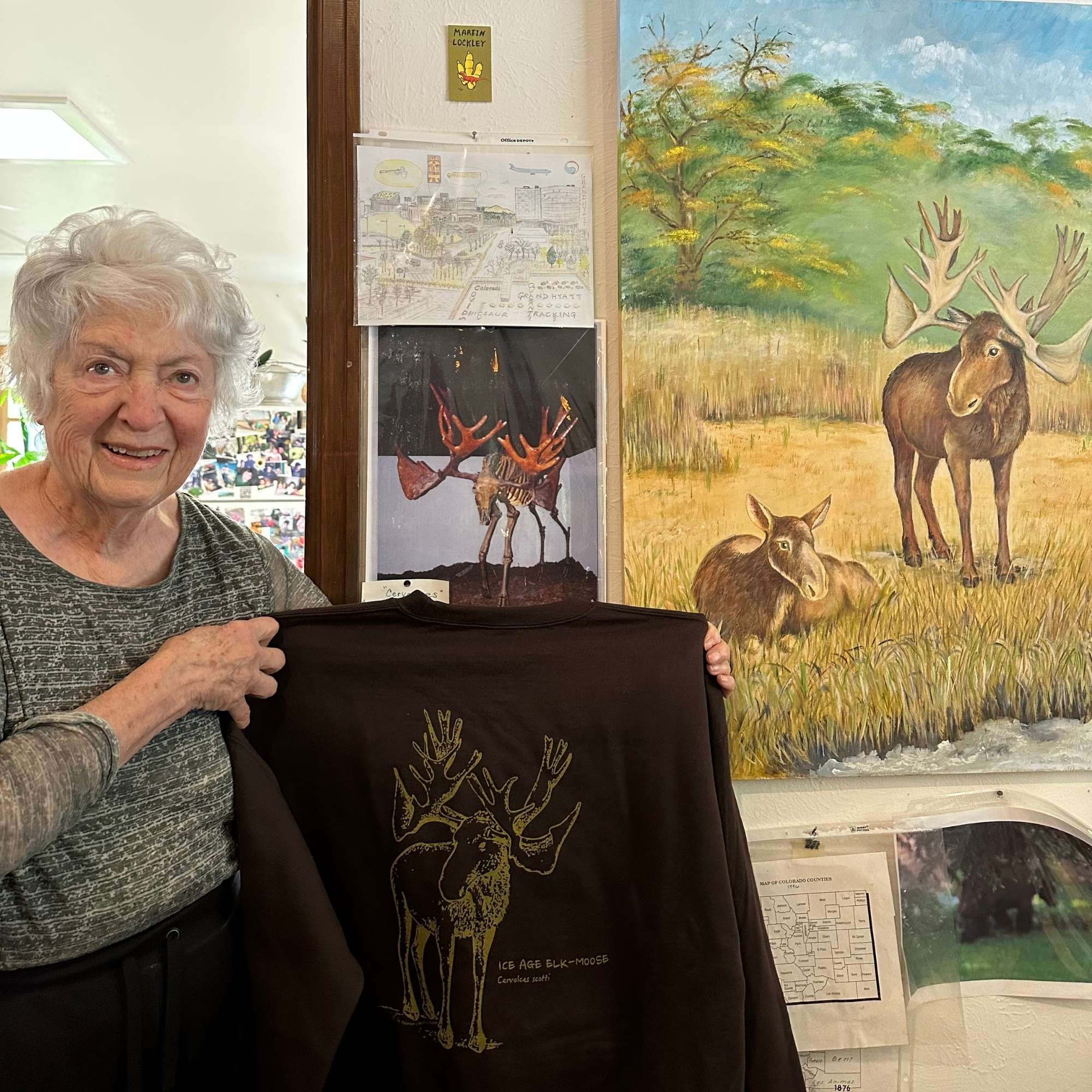 Ice Age Elk-Moose Sweatshirt by Judy