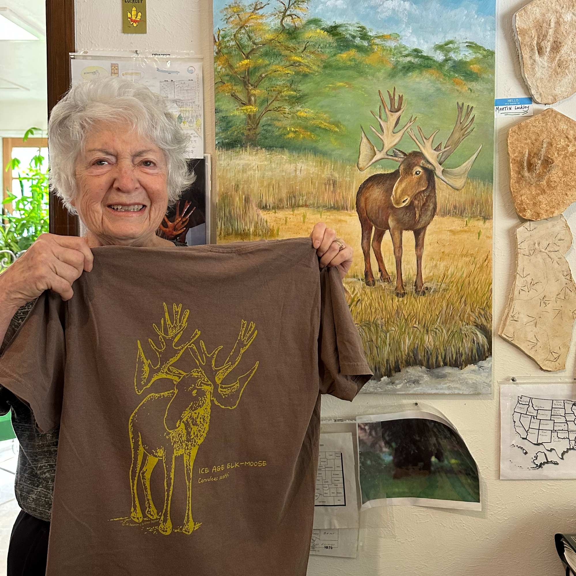 Ice Age Elk-Moose Tshirt by Judy