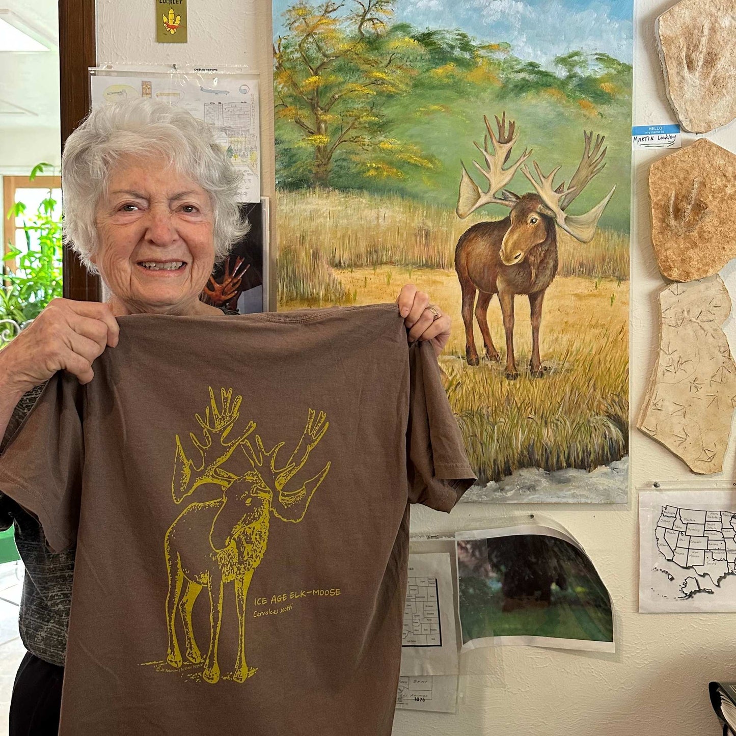 Ice Age Elk-Moose Tshirt by Judy